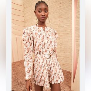 Ulla Johnson Silk Pleated Shorts